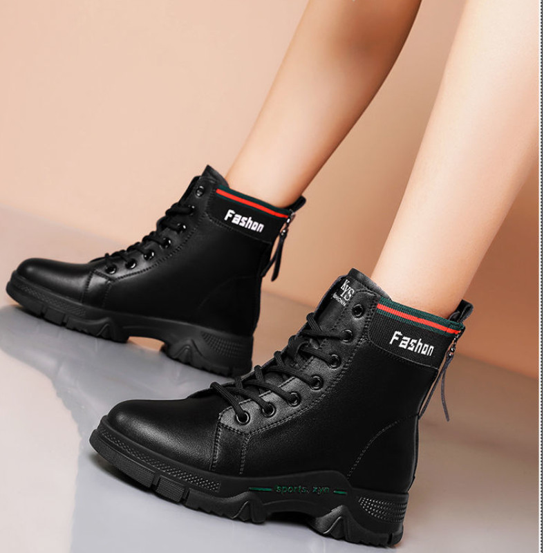 Női Cipők Divatos Vízálló hócsizma női meleg téli bokacsizma Kényelmes vízálló fekete csizma Zapatos Mujer