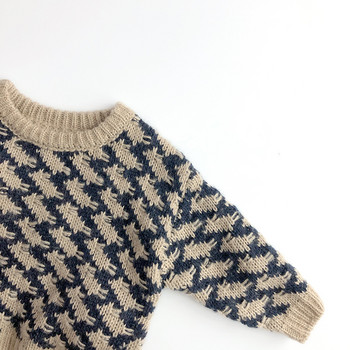 MILANCEL 2023 Есен Ново детско облекло Пуловери за момчета Топъл плетен пуловер