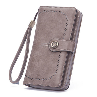 2023 m. nauja moteriška piniginė Nuo vagystės Moteriška piniginė, ilgas užtrauktukas, didelės talpos moteriškas krepšys, moteriškas ilgų piniginių kortelių laikiklis