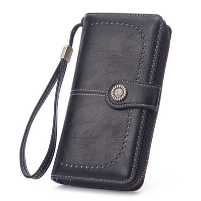 2023 m. nauja moteriška piniginė Nuo vagystės Moteriška piniginė, ilgas užtrauktukas, didelės talpos moteriškas krepšys, moteriškas ilgų piniginių kortelių laikiklis