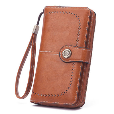 2023 m. nauja moteriška piniginė Nuo vagystės Moteriška piniginė, ilgas užtrauktukas, didelės talpos moteriškas krepšys, moteriškas ilgų piniginių kortelių laikiklis