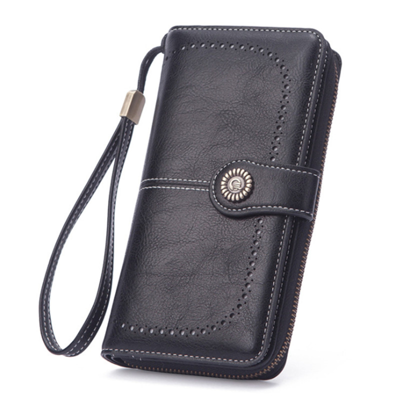 2023 m. nauja moteriška piniginė Nuo vagystės Moteriška piniginė, ilgas užtrauktukas, didelės talpos moteriškas krepšys, moteriškas ilgų piniginių kortelių laikiklis