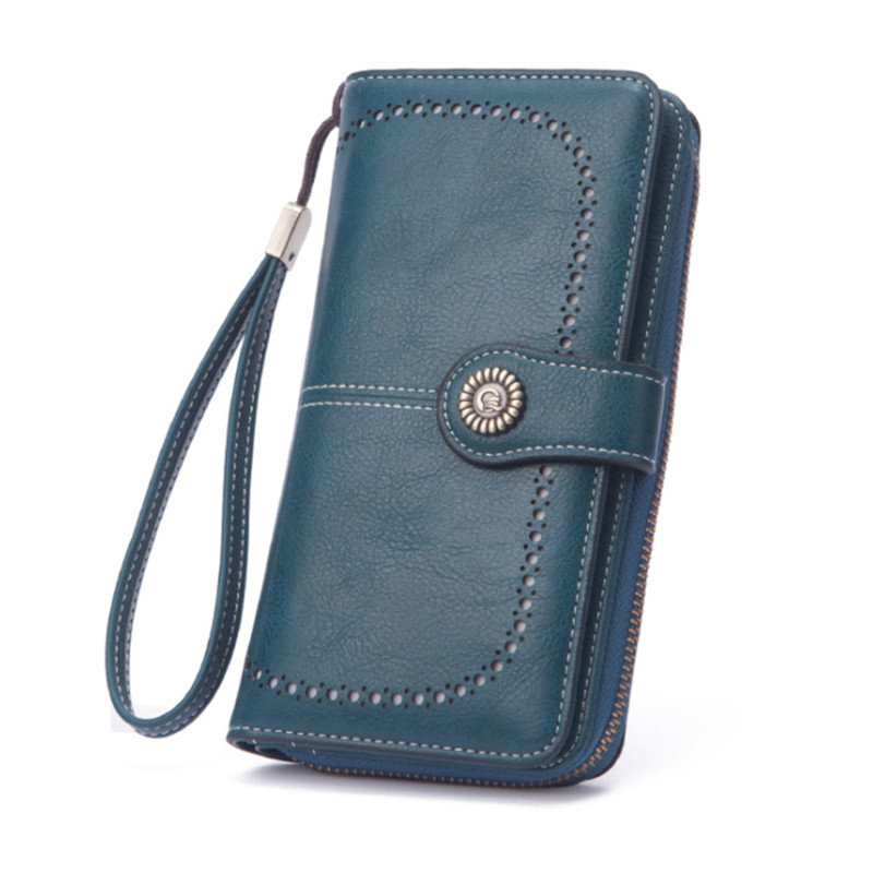 2023 m. nauja moteriška piniginė Nuo vagystės Moteriška piniginė, ilgas užtrauktukas, didelės talpos moteriškas krepšys, moteriškas ilgų piniginių kortelių laikiklis