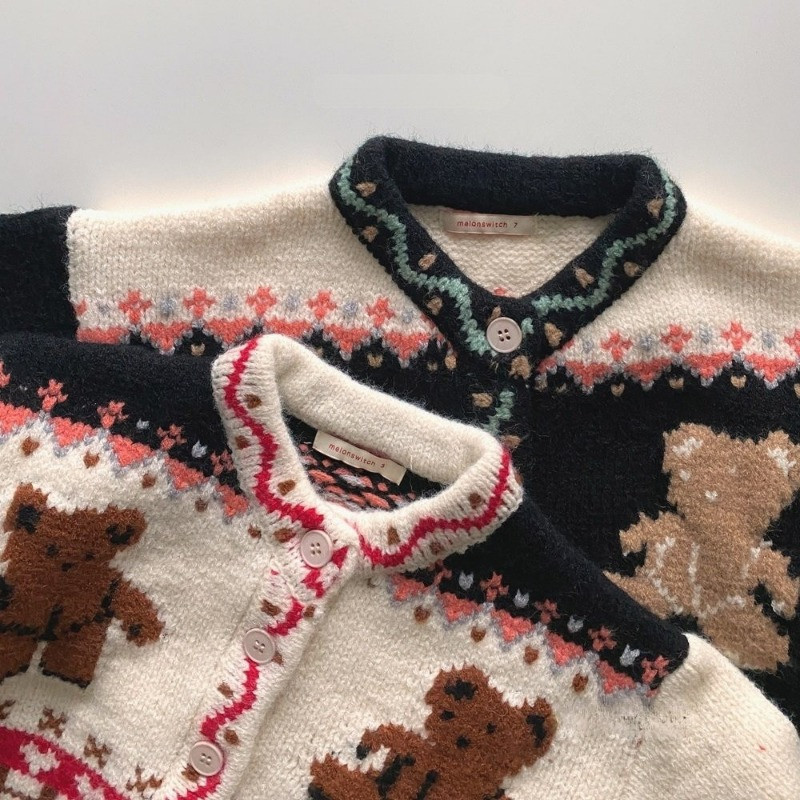 HoneyCherry Sügis Poiste ja Tüdrukute Puuvillane Pehme Mood Multifilm Kardigan Armas Kootud Kardigan Kampsun Mantel Beebi Kampsun