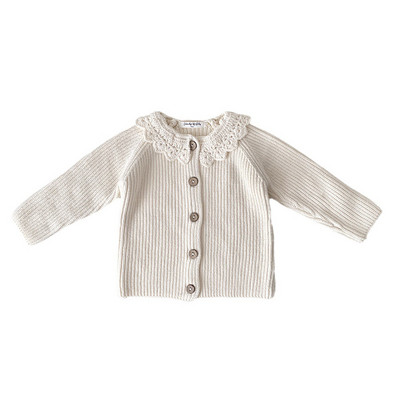 deer jonmi 2023 uus sügis Korea stiilis beebidele kootud kampsunid mantlid heegeldatud volangid krae Väikelapsed lastele armsad kampsunid