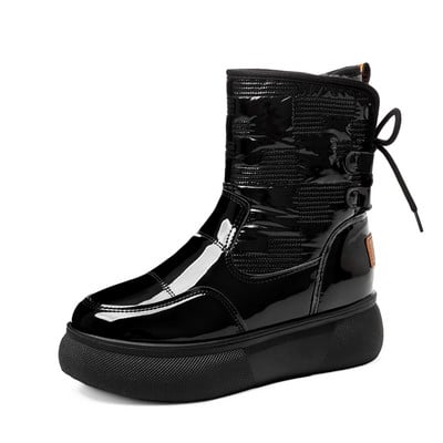 Naiste lumesaapad 2021, talv Uued naiste poolsaapad Moodsad, soojad karusnahast naiste kingad Paksud plüüsist veekindlad libisemiskindlad lühikesed saapad