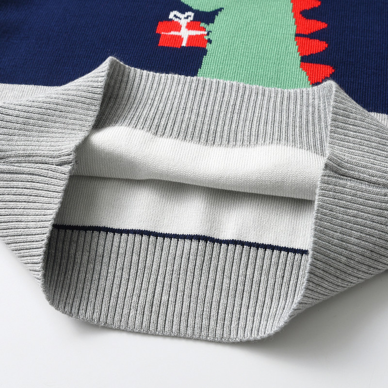 Sügistalvine laste kampsun dinosaurus beebi poiss tüdrukule kootud kampsun pikkade varrukatega soe multikas beebi jõuluriided