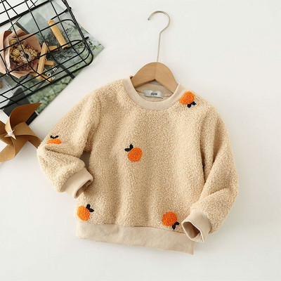 Laste Pullover Kampsun Prindimustriga Mudilaste Riided Laste Teddy Fliisist soe kampsun Beebipoistele Tüdrukutele 2-10 A