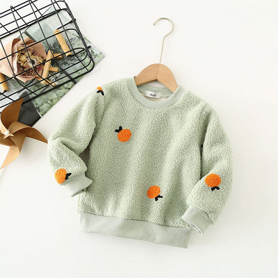 Laste Pullover Kampsun Prindimustriga Mudilaste Riided Laste Teddy Fliisist soe kampsun Beebipoistele Tüdrukutele 2-10 A