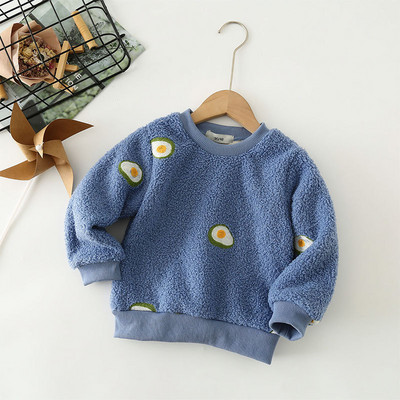 Laste Pullover Kampsun Prindimustriga Mudilaste Riided Laste Teddy Fliisist soe kampsun Beebipoistele Tüdrukutele 2-10 A