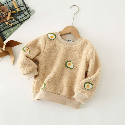 Laste Pullover Kampsun Prindimustriga Mudilaste Riided Laste Teddy Fliisist soe kampsun Beebipoistele Tüdrukutele 2-10 A