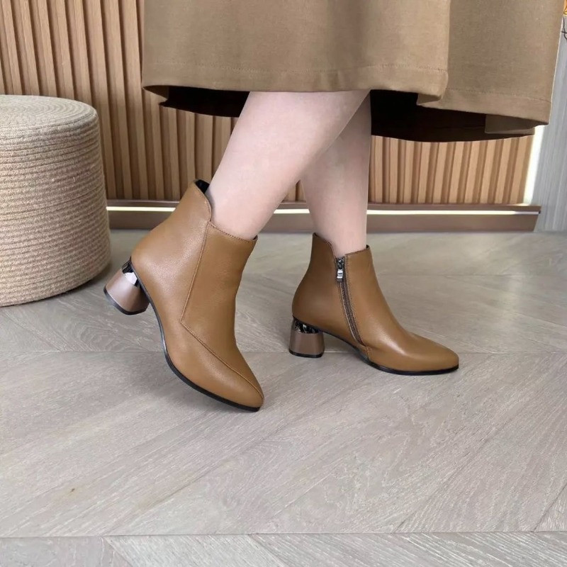 Pantofi pentru femei 2023 noi Cizme de damă cu vârf ascuțit, mărime Plus 42, la modă de iarnă, cu fermoar, cizme, pantofi de rochie simpli, eleganti