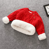 Őszi téli gyerekek baba fiú lány pulóverek újszülött pulóver kisgyermek gyerekek meleg pulóver kabát 2023 új vastag felsőruházat