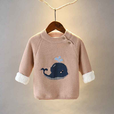 Őszi téli gyerekek baba fiú lány pulóverek újszülött pulóver kisgyermek gyerekek meleg pulóver kabát 2023 új vastag felsőruházat