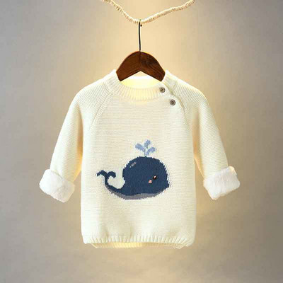 Őszi téli gyerekek baba fiú lány pulóverek újszülött pulóver kisgyermek gyerekek meleg pulóver kabát 2023 új vastag felsőruházat