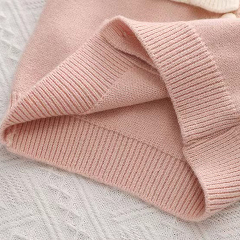 Tüdrukute kampsunid 2023 kevad-sügis uus laste kampsun Tüdrukute viinamarjade kahanevad topid Kommivärvi armsad kootud jakid riided GY09171