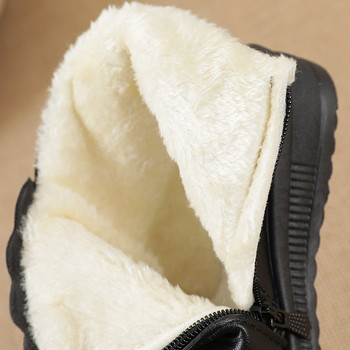 Зимни топли дамски ботуши Модни обувки за жени 2022 г. Дамски плюшени боти до глезена Трекинг Водоустойчиви дамски обувки за сняг Botas De Mujer