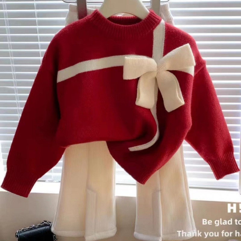 Pulovere Fete Crewneck Dungi Pulovere tricotate Toamna Iarna Pulover Casual Streetwear Pulover Culoare de bază Jumper Fata GY10141