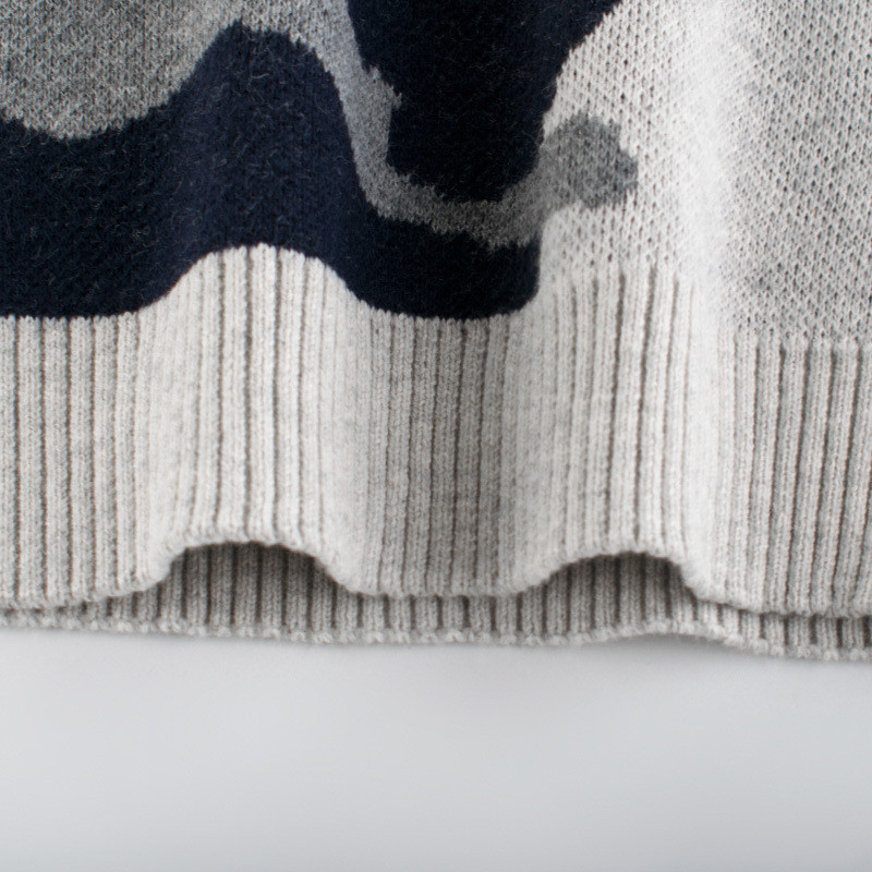 2023 haine de iarnă pentru băieți pulovere casual camuflaj tricot top pulover pentru copii cu mâneci lungi imprimeu desene animate ținute calde pentru copii