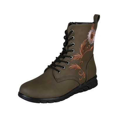 2023. aasta talvised põhijalatsid naistele, küljetõmblukuga naiste poolsaapad, vabaaja lamedad naiste kingad, madala kontsaga tikkitavad naiste saapad