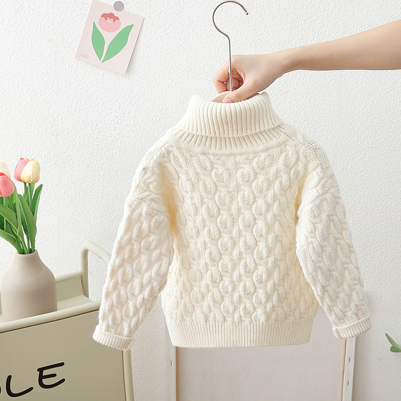 Laste Pullover Turtleneck sviiter Uus talvine pikkade varrukatega õhuke elastne poiste tüdrukute lihtne džemprid ühevärvilised topsid GY10111