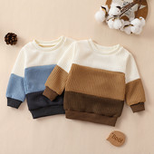 Copii mici Bebeluși Copii Fete Băieți Haine Împreună Mâneci lungi Toamna Iarnă Moda Pulover de pluș Copii Pulover Bumbac 2023