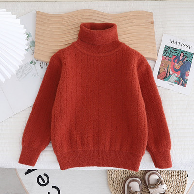 Κομψά νέα μοντέρνα αγόρια πουλόβερ Keep Warm Πλεκτό πουλόβερ με ζιβάγκο για κορίτσια 1-8 ετών Χειμερινά πολυχρηστικά παιδικά ρούχα GY09191