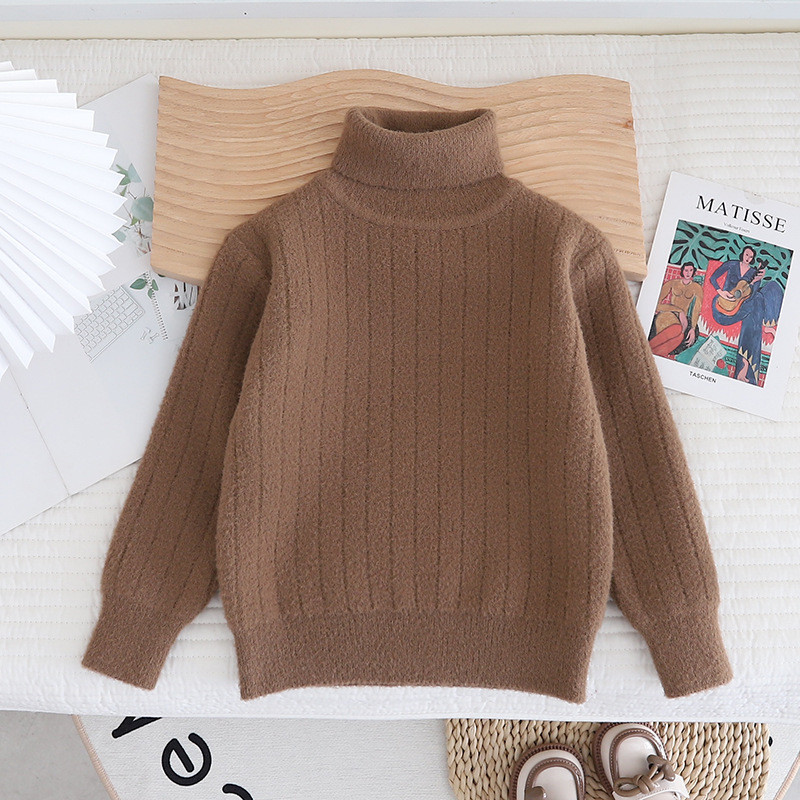 Κομψά νέα μοντέρνα αγόρια πουλόβερ Keep Warm Πλεκτό πουλόβερ με ζιβάγκο για κορίτσια 1-8 ετών Χειμερινά πολυχρηστικά παιδικά ρούχα GY09191