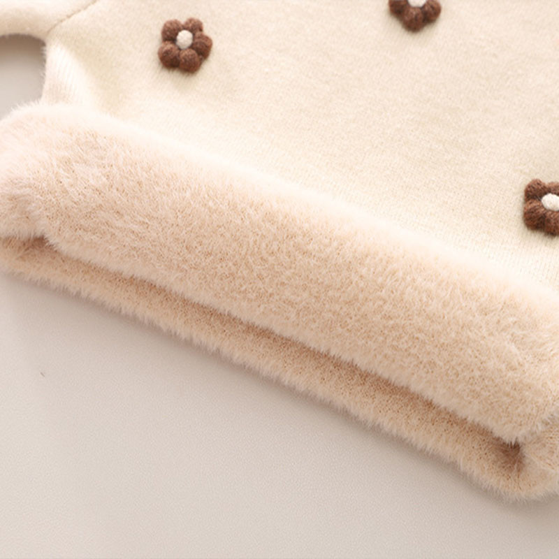 2023 Appliques Kötött pulóver Alkalmi, nyakú, hosszú ujjú, édes pulóverek diáklányok, téli utcai pulóverek GY10251