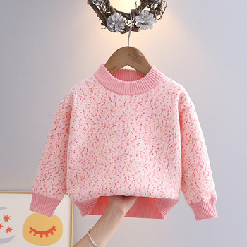 Παιδικό πουλόβερ 2023 Φθινόπωρο Χειμώνας Νέο Keep Warm Κοριτσίστικες Πουλόβερ Πολύχρωμες Κηλίδες Πλεκτά μπλουζάκια για μωρά Φοιτητικά ρούχα GY09091