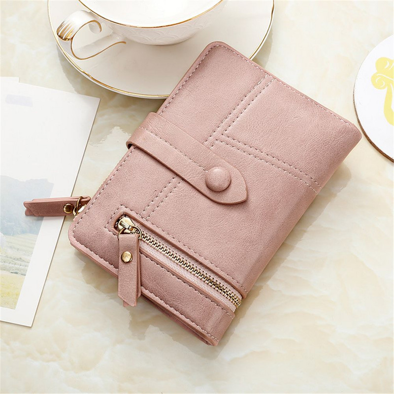 Portofel de înaltă calitate pentru femei, scurtă, pentru femei, portofel pentru monede, pentru doamne, suport pentru carduri, geantă de bani mică, poșetă Carteira кошелек