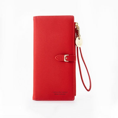 Uued naiste PU-nahast rahakotid Naistele pikad rahakotid Suure mahutavusega rahakott telefonitasku multifunktsionaalne siduriga mündikaardihoidja