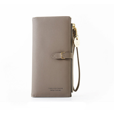 Uued naiste PU-nahast rahakotid Naistele pikad rahakotid Suure mahutavusega rahakott telefonitasku multifunktsionaalne siduriga mündikaardihoidja