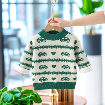 Lasteriided Kampsunid Baby Boys Cartoon Camel Printing O-kaelusega kampsun Talvine Uus Laste vabaaja kampsun Beebi soe top