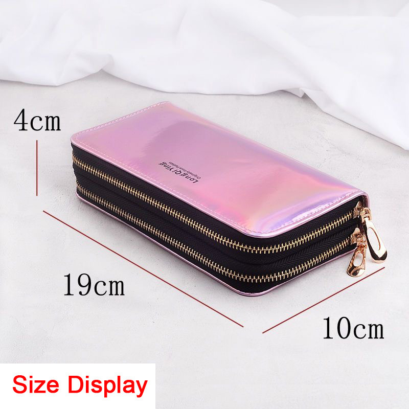 Portofele pentru femei Design de marcă Poșete pentru doamnă Genți de mână pentru femei cu fermoar Poșetă lungă pentru monede Genți pentru bani pentru femei Portofel de buzunar