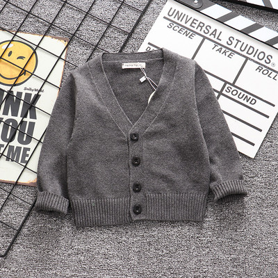 Új gyerek őszi téli pulóver pamut baba fiú lány lány kardigán felsők gyermek V-nyakú, hosszú ujjú karácsonyi alkalmi ruhák