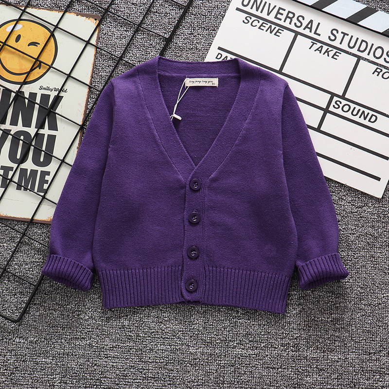 Új gyerek őszi téli pulóver pamut baba fiú lány lány kardigán felsők gyermek V-nyakú, hosszú ujjú karácsonyi alkalmi ruhák