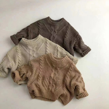 MILANCEL Детски пуловери Винтидж стил Плетива за момчета Топли детски пуловери Пуловери за момичета