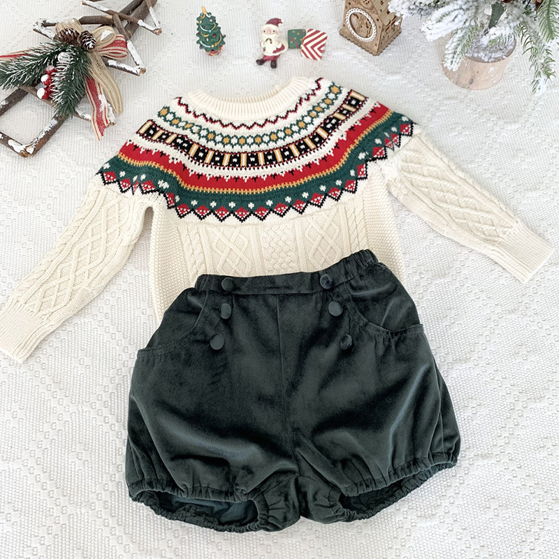 Jõulud Sügis Talvine Laste Kampsun Puuvillane Beebi Poiss Tüdruk Kootud Kampsun Pikad Varrukad Soe Multifilm Beebi jõuluriided