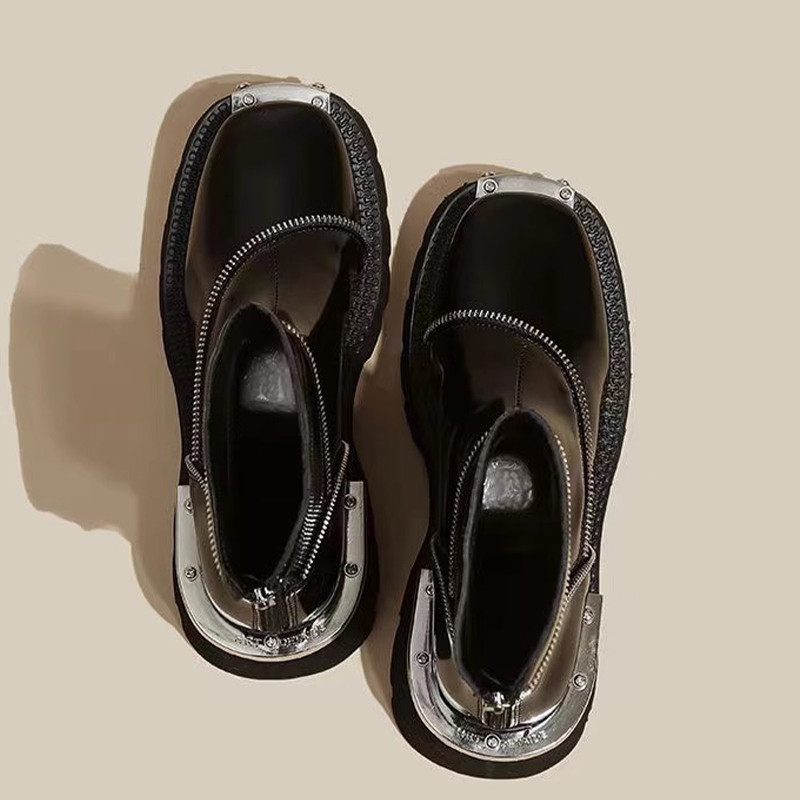 Zima 2023. Nove ženske cipele s platformom Brend Chelsea čizme Dizajnerske gladijatorske gležnjače Cipele Punk motocikl Botas