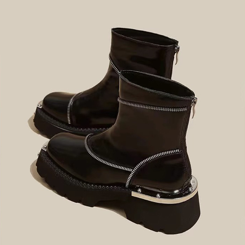 Zima 2023. Nove ženske cipele s platformom Brend Chelsea čizme Dizajnerske gladijatorske gležnjače Cipele Punk motocikl Botas