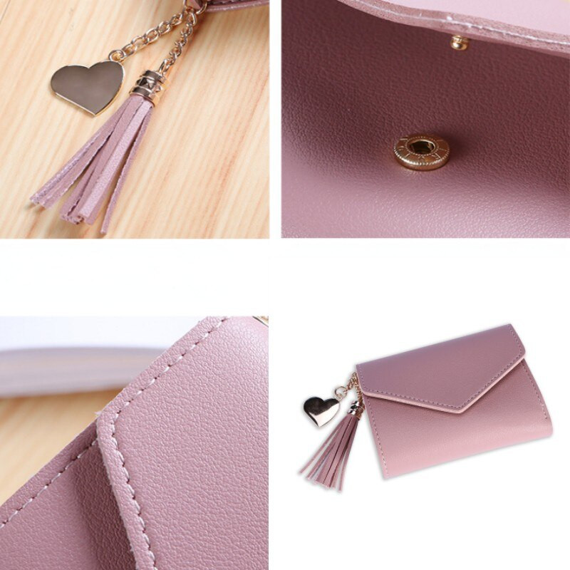 Mini rahakott tutiripatsiga daami roosa kaardihoidja moodne rahakott Rahakott kaardihoidja, käes hoidev armas mündikott