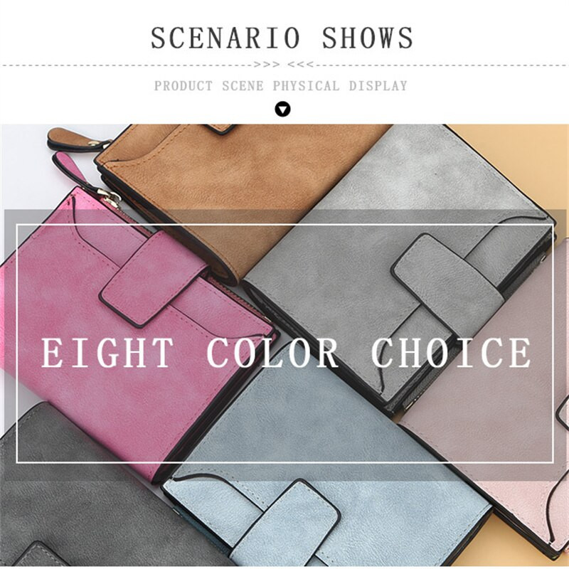 Moodsad ühevärvilised lühikesed naiste rahakotid, uus väike tõmblukk, PU-nahast kvaliteetne naiste kaardihoidja õhuke lihtne rahakott