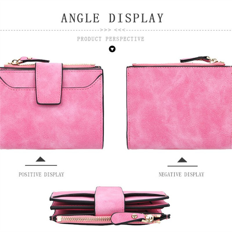 Moodsad ühevärvilised lühikesed naiste rahakotid, uus väike tõmblukk, PU-nahast kvaliteetne naiste kaardihoidja õhuke lihtne rahakott