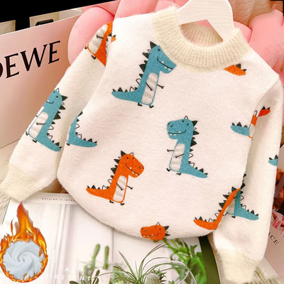 Lasteriided Kampsunid Multifilmid Autode trükkimine Poiste kudumid Laste Pullover Välisriided Poistele Talvised pikkade varrukatega riided Kampsunid