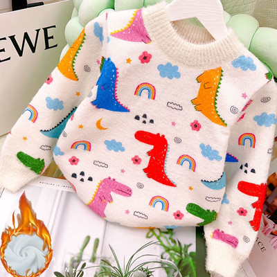 Lasteriided Kampsunid Multifilmid Autode trükkimine Poiste kudumid Laste Pullover Välisriided Poistele Talvised pikkade varrukatega riided Kampsunid