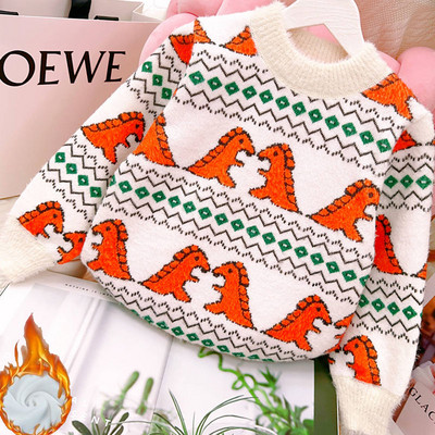 Lasteriided Kampsunid Multifilmid Autode trükkimine Poiste kudumid Laste Pullover Välisriided Poistele Talvised pikkade varrukatega riided Kampsunid