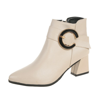 Ženske cipele 2023 Hot Sale Ženske čizme s natikačama Modne kopče za remen Moderne čizme Ženske seksi čizme na špic prstiju Cipele Ženske