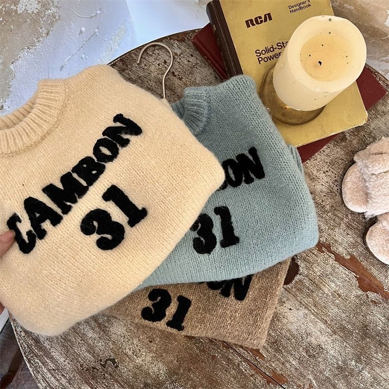 Mood Beebi Tüdruk Poiss Kiri Tikand Kampsun Talvine Kevad Imiku Väikelapse Lapse Kootud Pullover 1-7a.