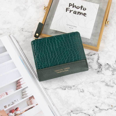 Krokodilliprintidega naiste rahakott Väike naiste tõmblukuga mündikotid Luksuslikud disainerkaardihoidjad Lühike siduriga naistele, kvaliteetne soliidne
